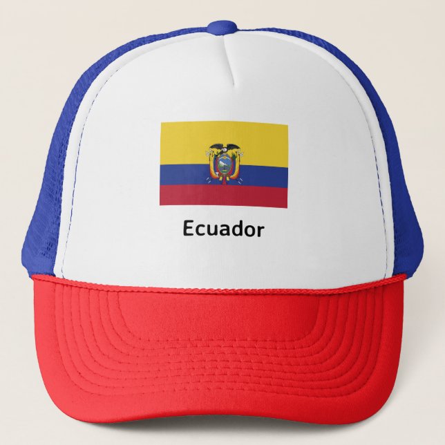 Gorra De Camionero Bandera de Ecuador (Anverso)