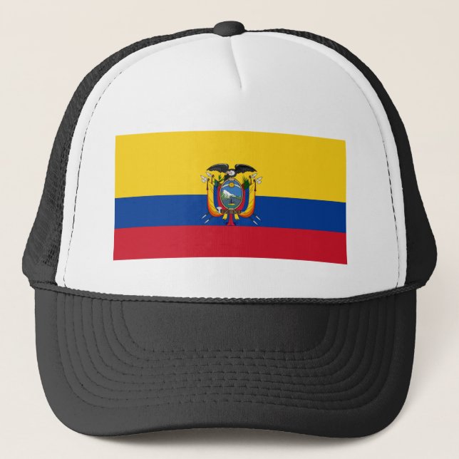 Gorra De Camionero Bandera de Ecuador (Anverso)