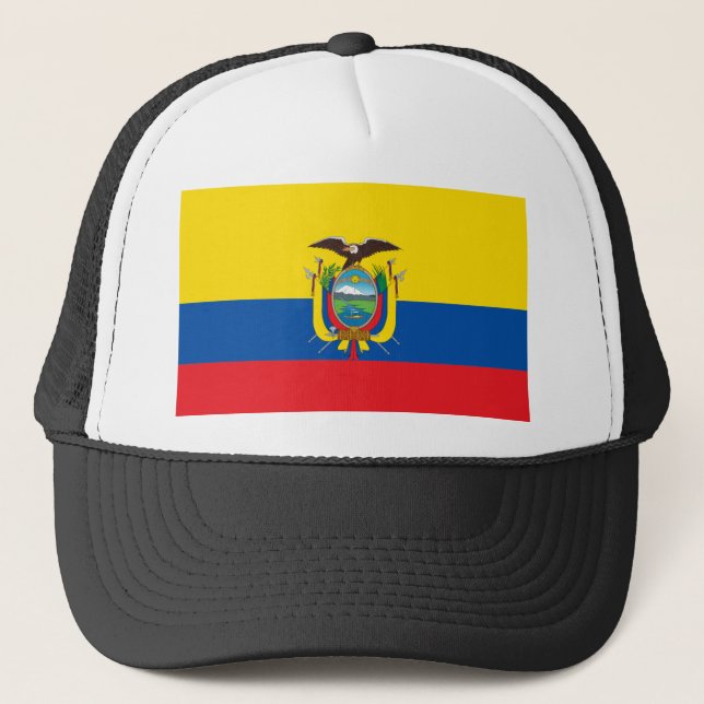 Gorra De Camionero Bandera de Ecuador (Anverso)
