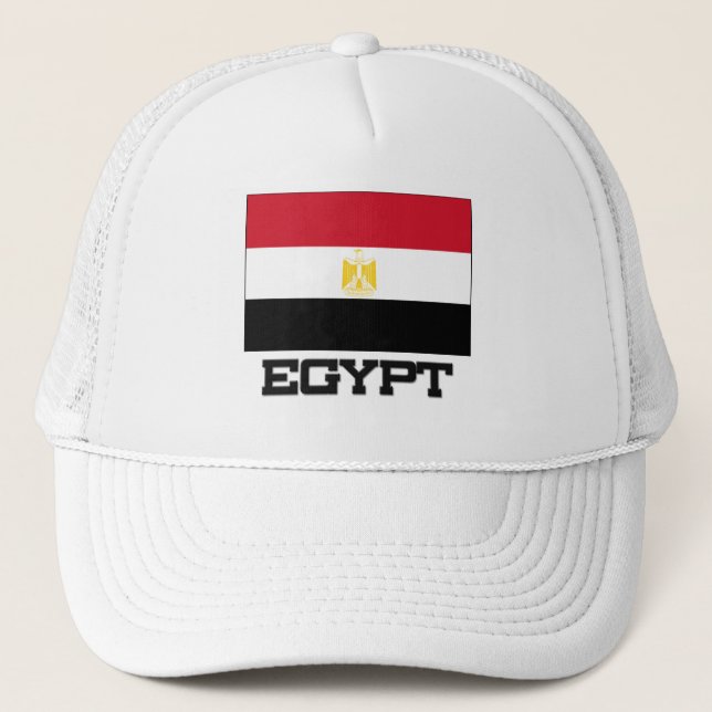 Gorra De Camionero Bandera de Egipto (Anverso)