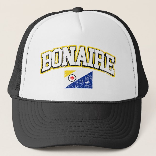 Gorra De Camionero Bandera de época Bonaire (Anverso)