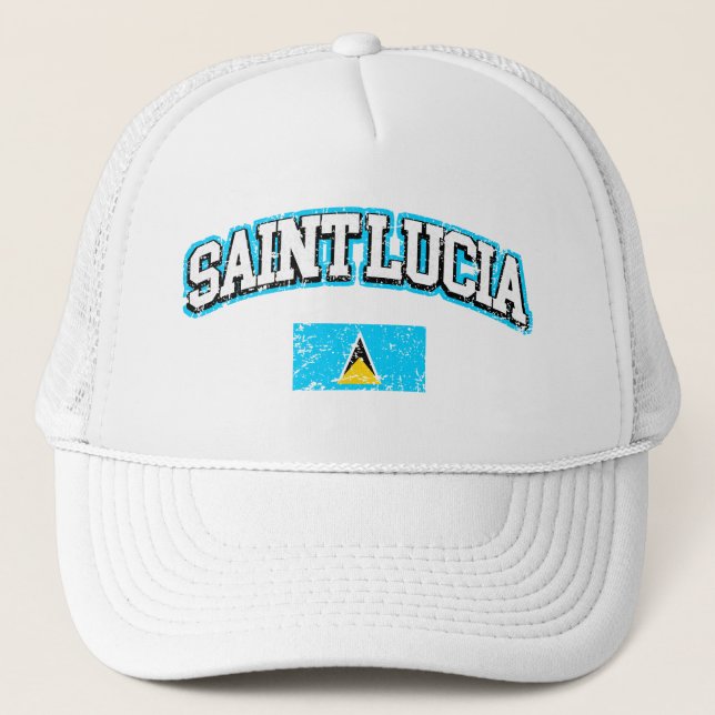 Gorra De Camionero Bandera de época de Santa Lucía (Anverso)