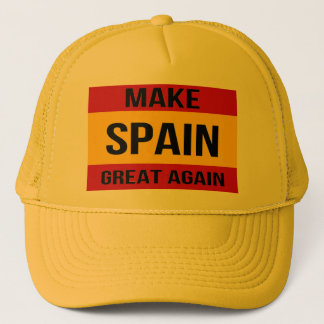 Gorra De Camionero Bandera de España - haga España grande otra vez
