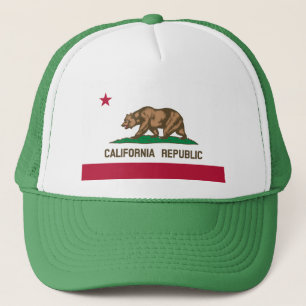 Gorra De Camionero Bandera de estado de California