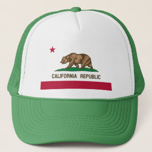 Gorra De Camionero Bandera de estado de California