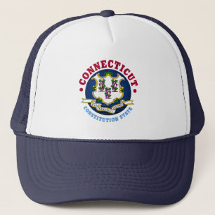 GORRA DE CAMIONERO BANDERA DE ESTADO DE CONSTITUCIÓN DE CONECTICUACIÓ