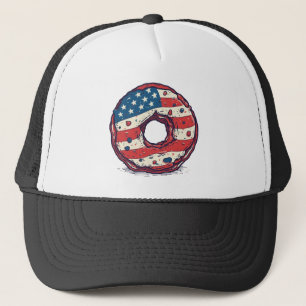 Gorra De Camionero Bandera 🍩 de Estados Unidos