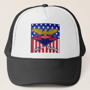 Gorra De Camionero Bandera de Estados Unidos de Nueva York