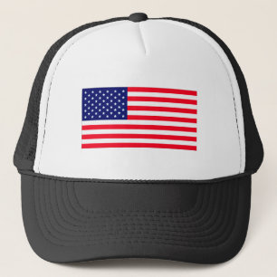Gorra De Camionero Bandera de Estados Unidos El MUSEO Zazzle