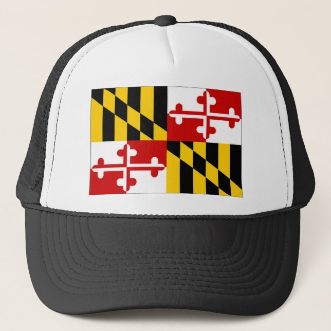 Gorra De Camionero Bandera de Estados Unidos Maryland (Anverso)