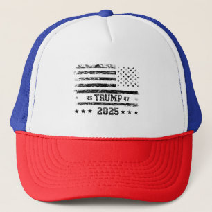 Gorra De Camionero Bandera de Estados Unidos.Presidente Donald Trump.