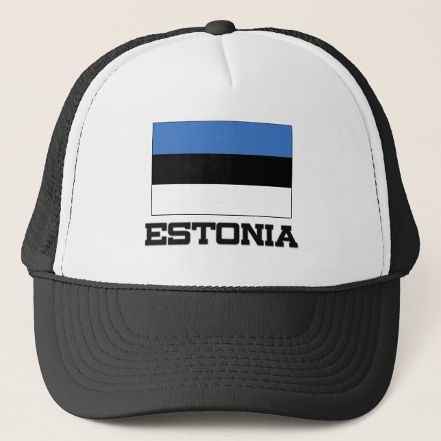 Gorra De Camionero Bandera de Estonia (Anverso)