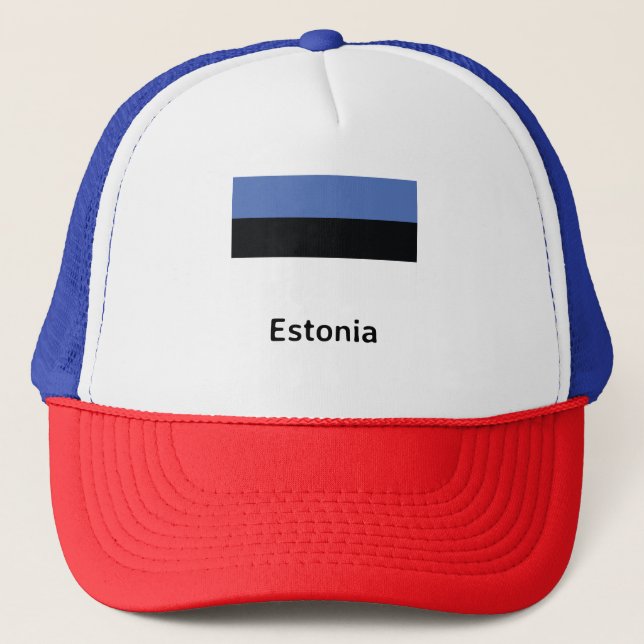 Gorra De Camionero Bandera de Estonia (Anverso)