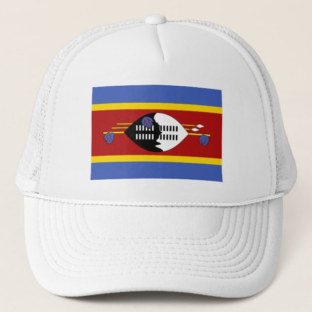Gorra De Camionero Bandera de Eswatini (Anverso)