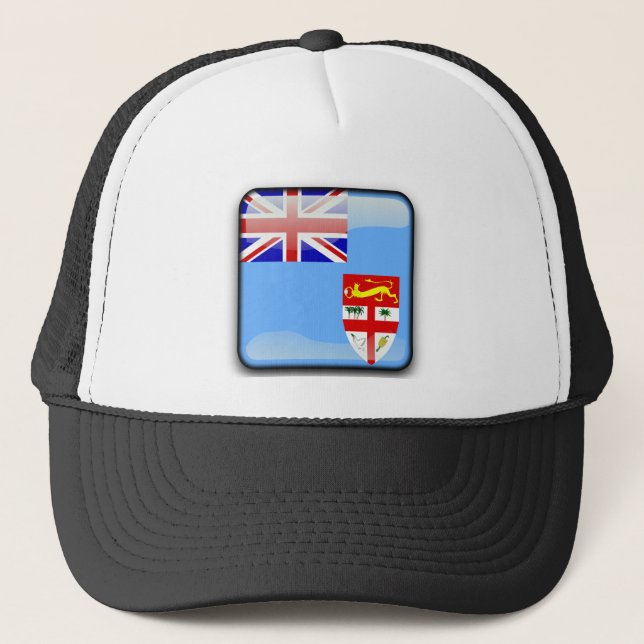 Gorra De Camionero Bandera de Fiji (Anverso)