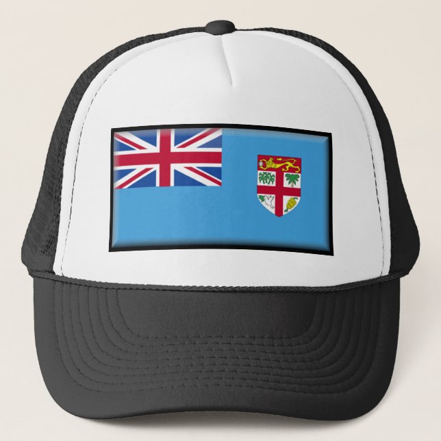Gorra De Camionero Bandera de Fiji (Anverso)