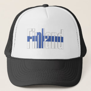 Gorra De Camionero Bandera de Finlandia