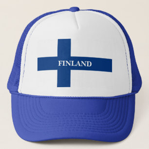 Gorra De Camionero Bandera de Finlandia Blue Cross Suomi