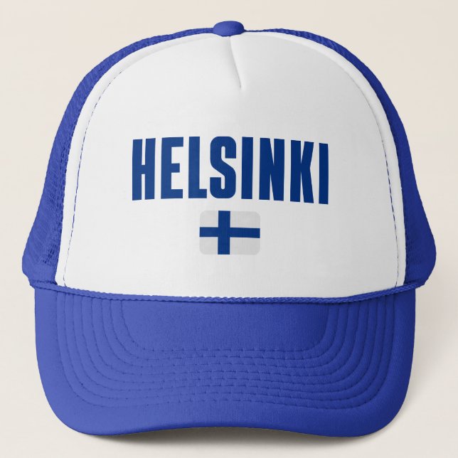 Gorra De Camionero Bandera de Finlandia de HELSINKI (Anverso)