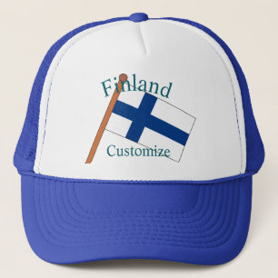 Gorra De Camionero Bandera de Finlandia Thunder_Cove