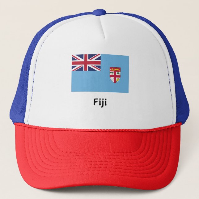 Gorra De Camionero Bandera de Fiyi (Anverso)