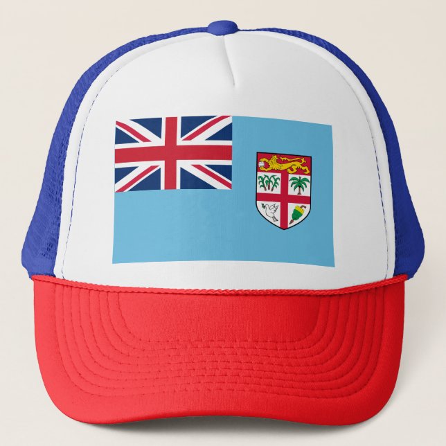 Gorra De Camionero Bandera de Fiyi (Anverso)