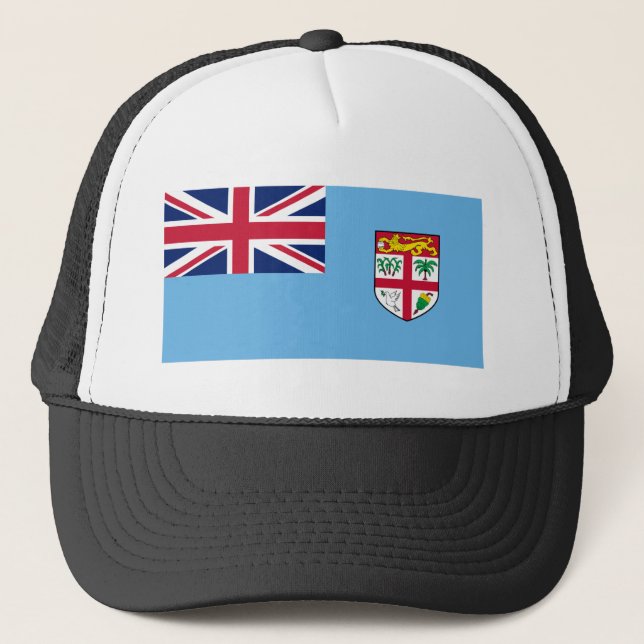 Gorra De Camionero Bandera de Fiyi (Anverso)