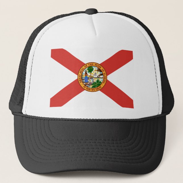 Gorra De Camionero Bandera de Florida (Anverso)