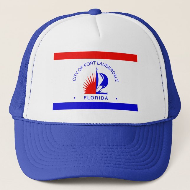 Gorra De Camionero Bandera de Fort Lauderdale, Florida (Anverso)