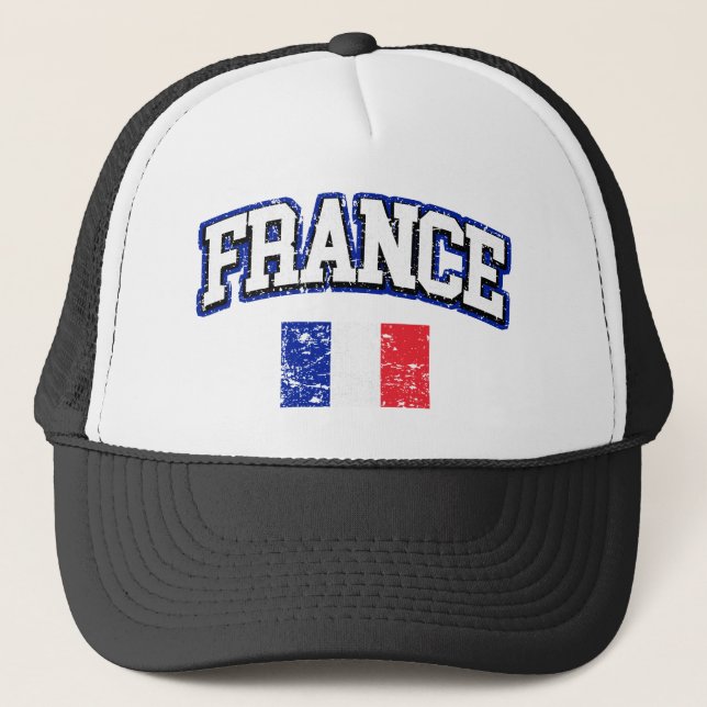 Gorra De Camionero Bandera de Francia (Anverso)
