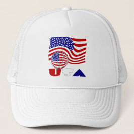 Gorra De Camionero Bandera de fútbol de Estados Unidos