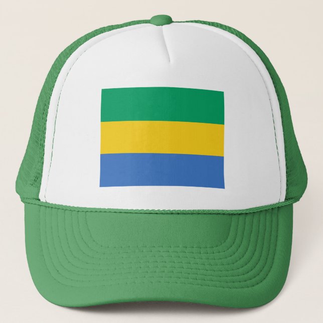 Gorra De Camionero Bandera de Gabón (Anverso)
