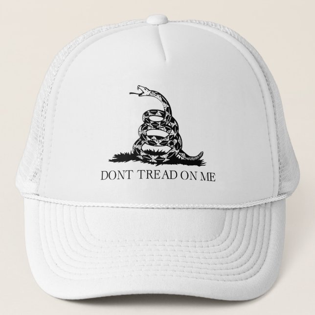 Gorra De Camionero Bandera de Gadsden Rattlesnake: Guerra Revoluciona (Anverso)