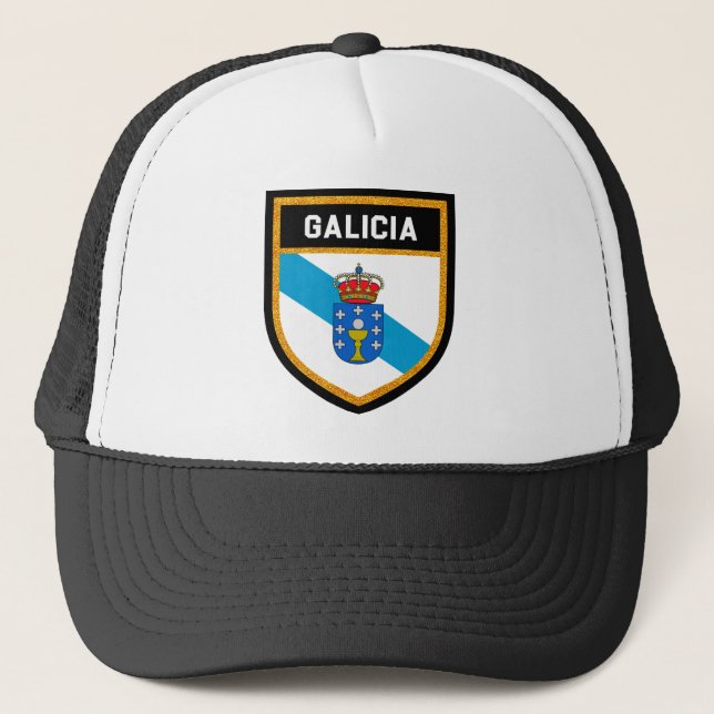 Gorra De Camionero Bandera de Galicia (Anverso)