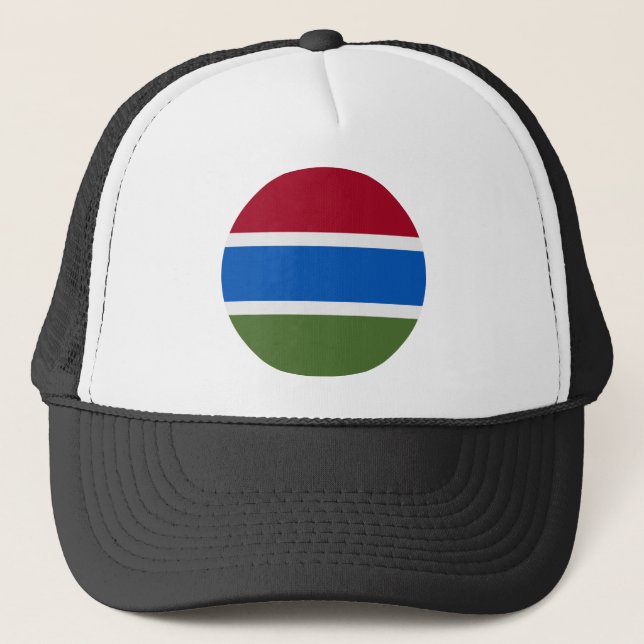 Gorra De Camionero Bandera de Gambia (Anverso)