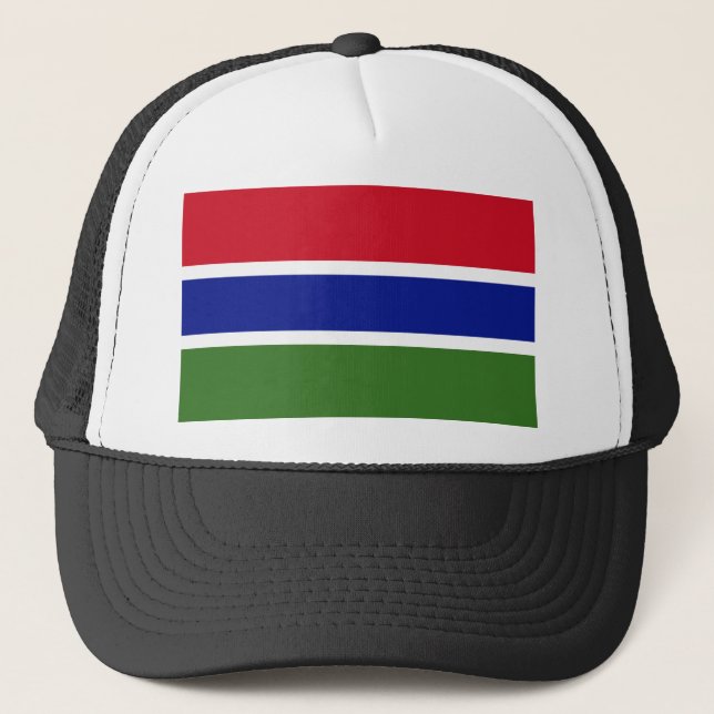Gorra De Camionero Bandera de Gambia (Anverso)