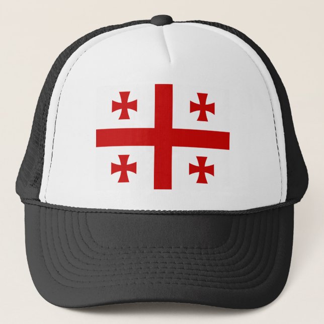 Gorra De Camionero Bandera de Georgia (Anverso)