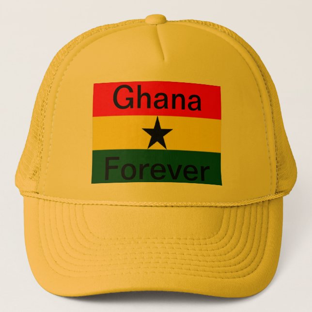 Gorra De Camionero Bandera de Ghana (Anverso)