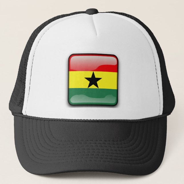 Gorra De Camionero Bandera de Ghana (Anverso)