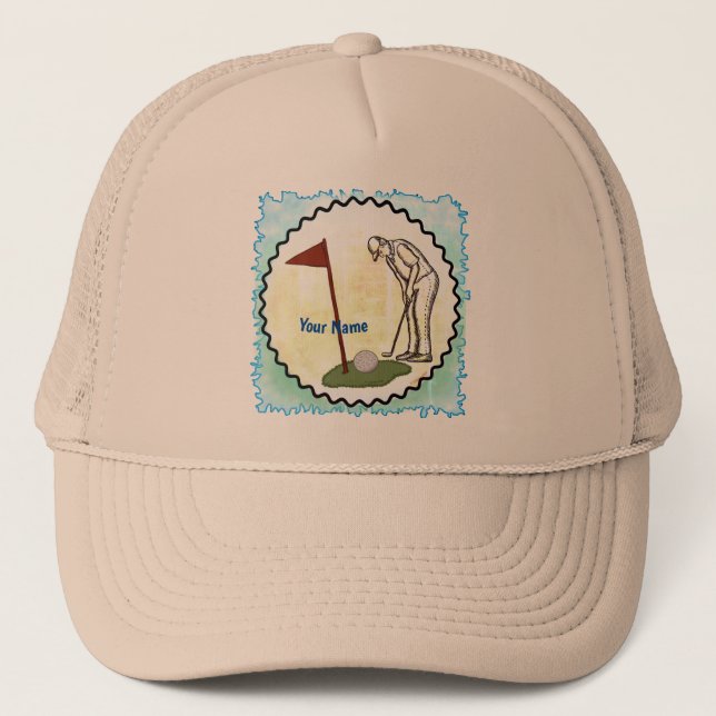 Gorra De Camionero Bandera de golf (Anverso)