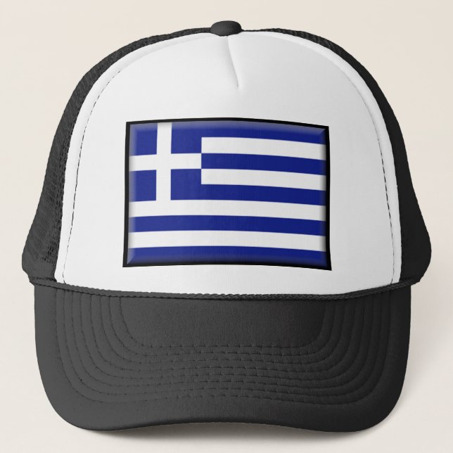 Gorra De Camionero Bandera de Grecia (Anverso)