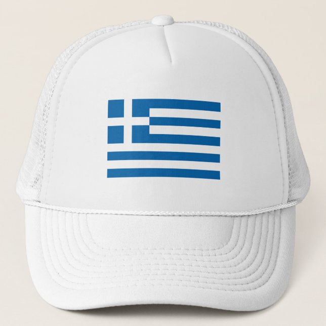 Gorra De Camionero Bandera de Grecia (Anverso)