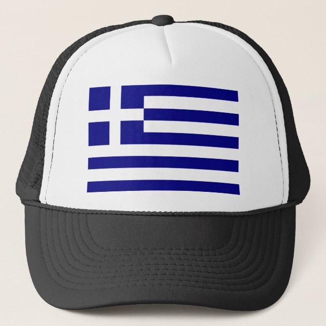 Gorra De Camionero Bandera de Grecia (Anverso)