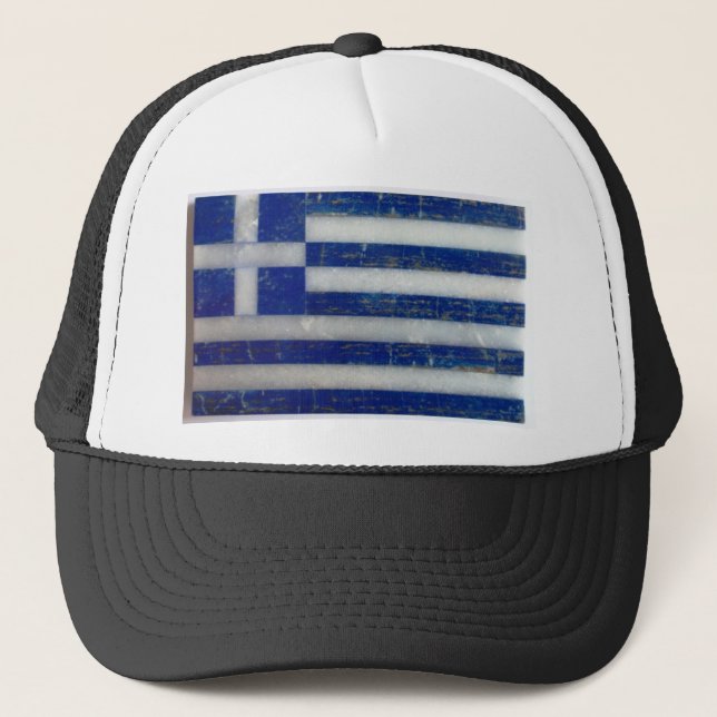 Gorra De Camionero Bandera de Grecia (Anverso)