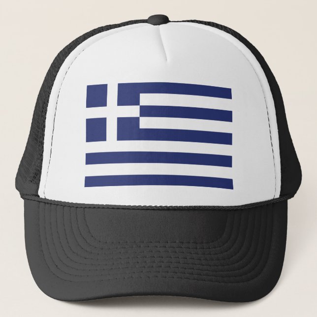 Gorra De Camionero Bandera de Grecia (Anverso)