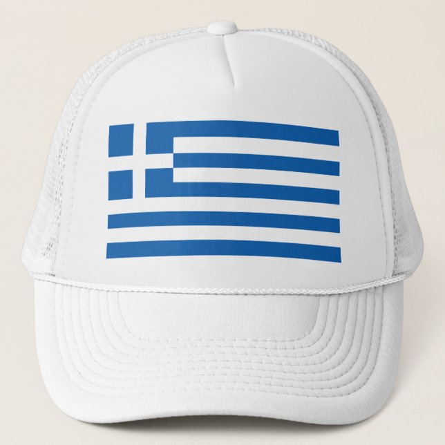 Gorra De Camionero Bandera de Grecia (Anverso)