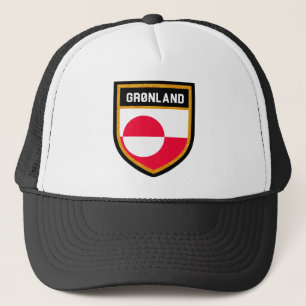 Gorra De Camionero Bandera de Groenlandia