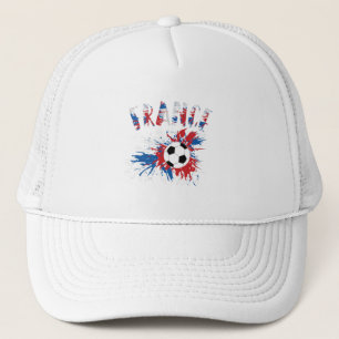Gorra De Camionero Bandera de Grunge de la pelota de fútbol de Franci