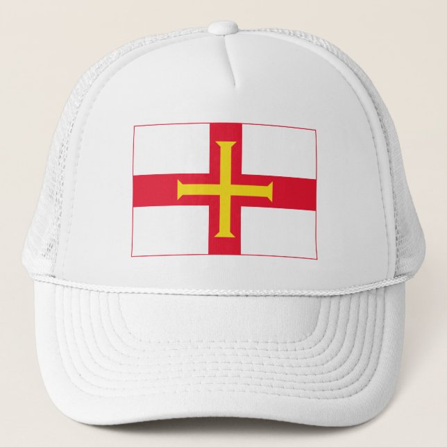 Gorra De Camionero Bandera de Guernsey (Anverso)