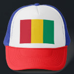 Gorra De Camionero Bandera de Guinea<br><div class="desc">La bandera guineana es una tricolor vertical. Los colores usados en la bandera son rojo,  verde,  amarillo. La proporción de la bandera guineana es de 2:3. La bandera de Guinea fue adoptada en 1958.</div>